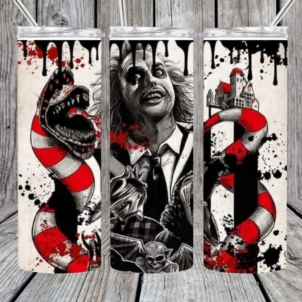 Beetlejuice tumbler